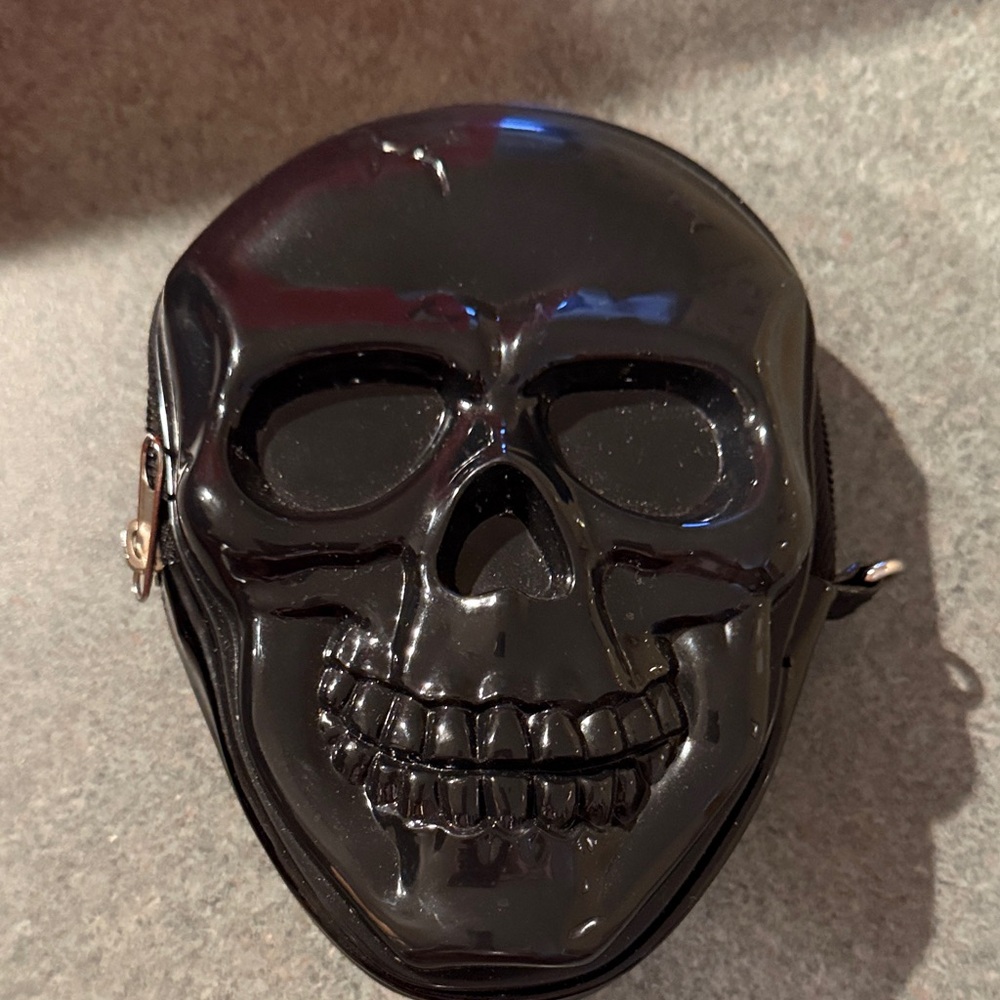 Black Skull Coin Purse